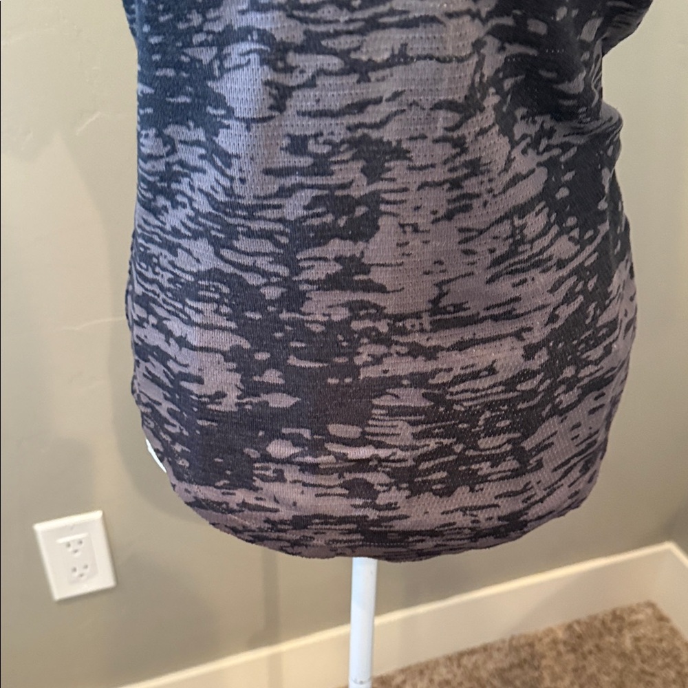 Adiktd Charcoal and Black Buttoned Women's Blouse - Picture 5 of 6